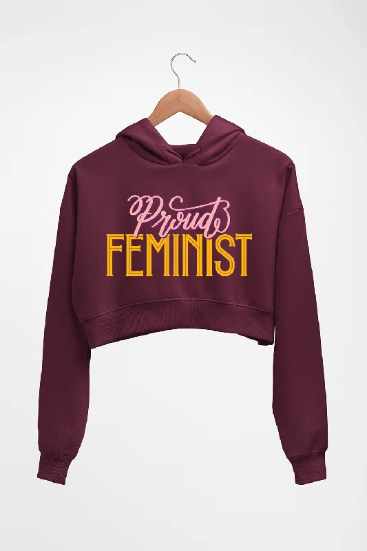 Discount Mania classic hoodieFeminist Crop HOODIE FOR WOMEN
