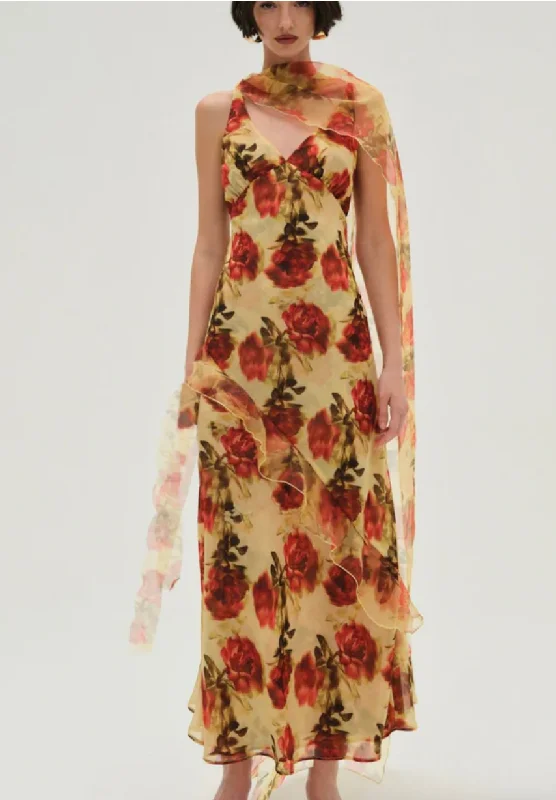 elegant evening dressFloral Stems Maxi Dress by For Love and Lemons