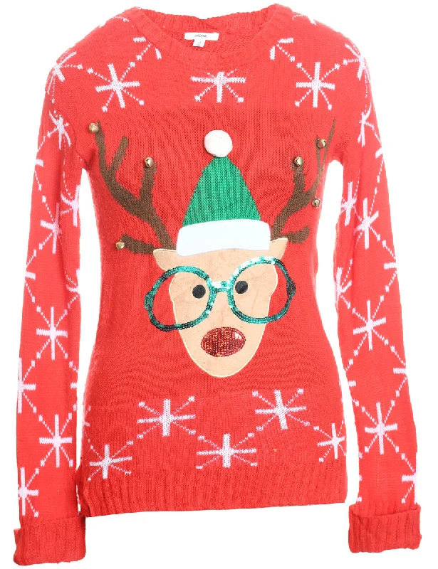Price Rollback Reindeer Christmas Jumper - XS