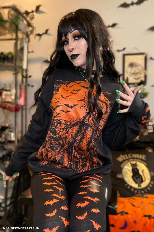 Early Access Halloween Cat Sweatshirt [PUMPKIN ORANGE]