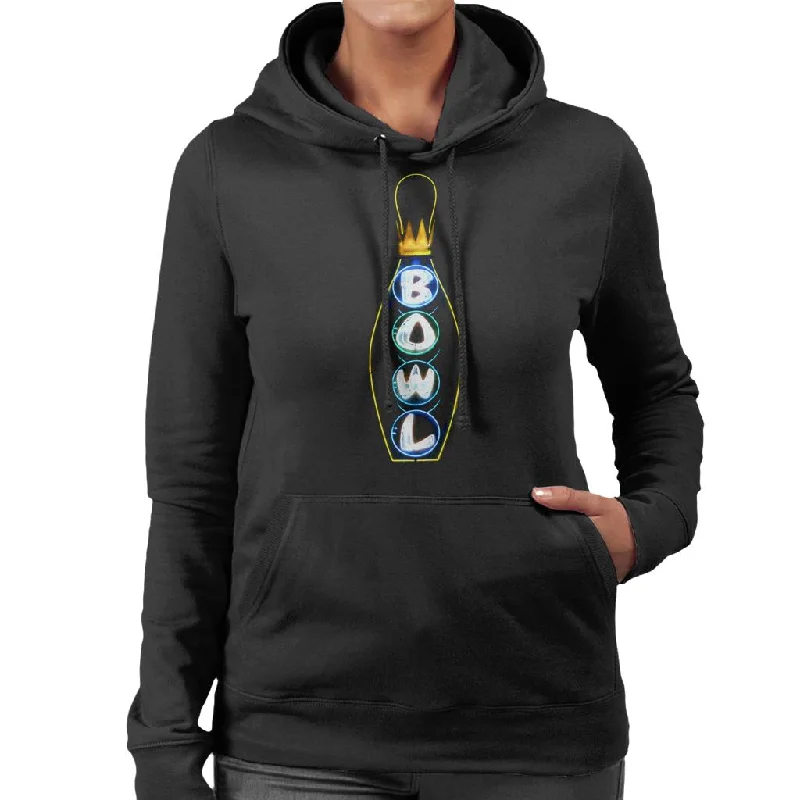 luxe hoodieThe Big Lebowski Bowl Neon Pin Women's Hooded Sweatshirt