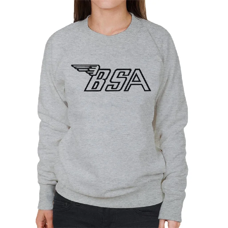 Online Only sporty casual hoodieBSA Logo Women's Sweatshirt