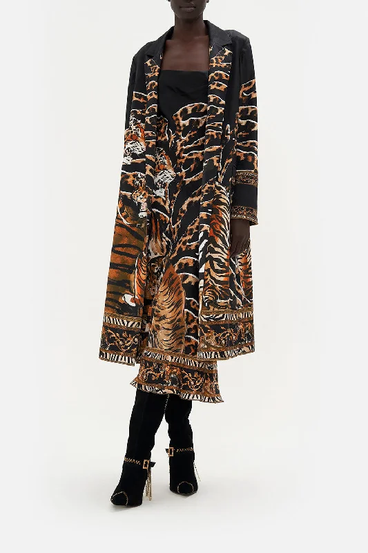 Special Price CUFFED SHORT COAT TIGER TALK