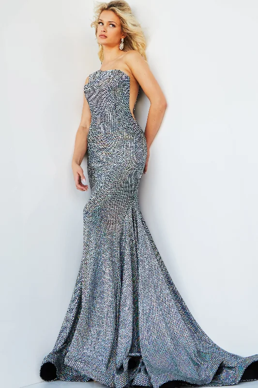 Don't Wait classic fit-and-flare dressJovani 60336