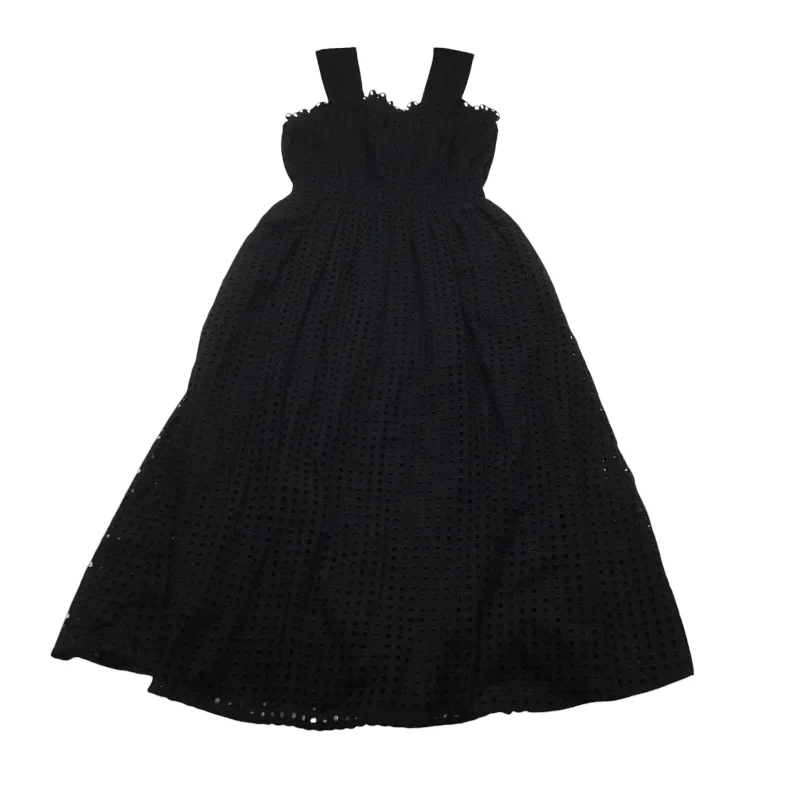 YEAR-End Clearance Dress Casual Midi By Ann Taylor In Black, Size: S