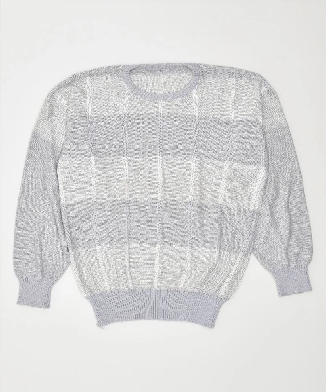Discount Deals cool hoodieBAYER Womens Crew Neck Jumper Sweater IT 50 XL Grey Striped Polyacryl Discount Deals cool hoodieBAYER Womens Crew Neck Jumper Sweater IT 50 XL Grey Striped Polyacryl