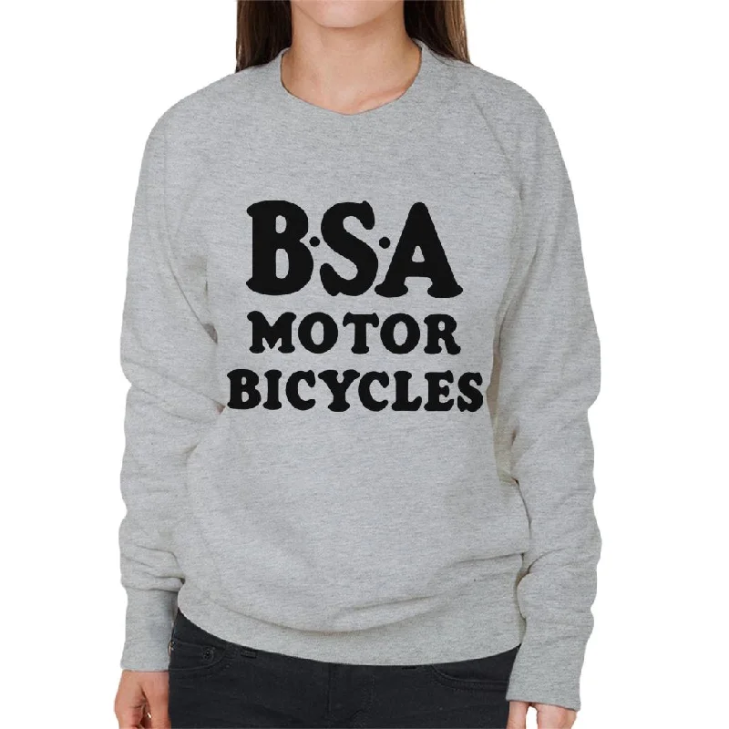 Bonus Savings classic gym sweatshirtBSA Motor Bicycles Women's Sweatshirt