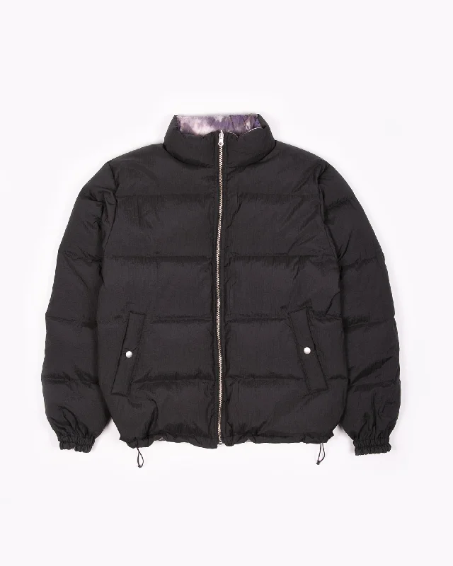 Today’s Special Reversible Puffer Jacket - Black/Purple Ash Dyed
