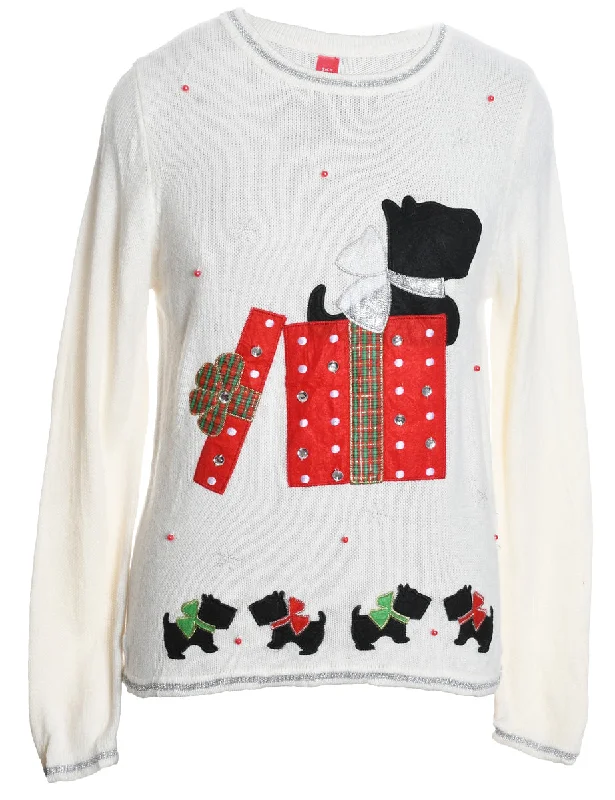 Low Prices Animal Design Christmas Jumper - S