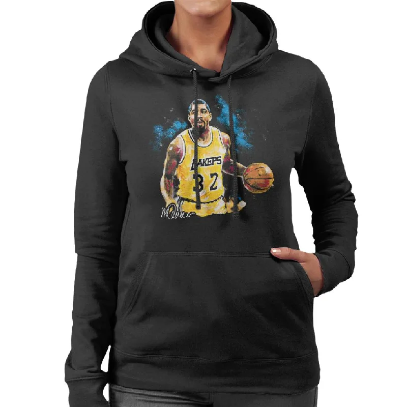 Low Prices fashion sportswear hoodieSidney Maurer Original Portrait Of Magic Johnson Lakers Women's Hooded Sweatshirt Low Prices fashion sportswear hoodieSidney Maurer Original Portrait Of Magic Johnson Lakers Women's Hooded Sweatshirt