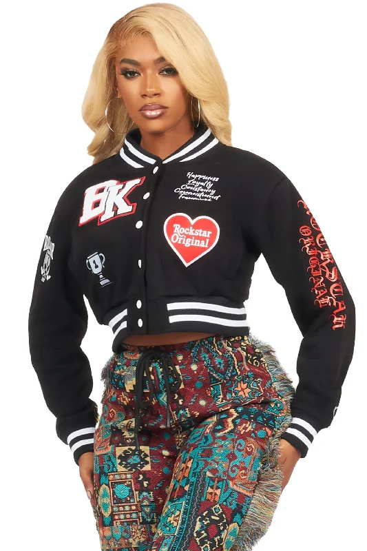 Customer Appreciation Sale Dianawattee Black Varsity Jacket