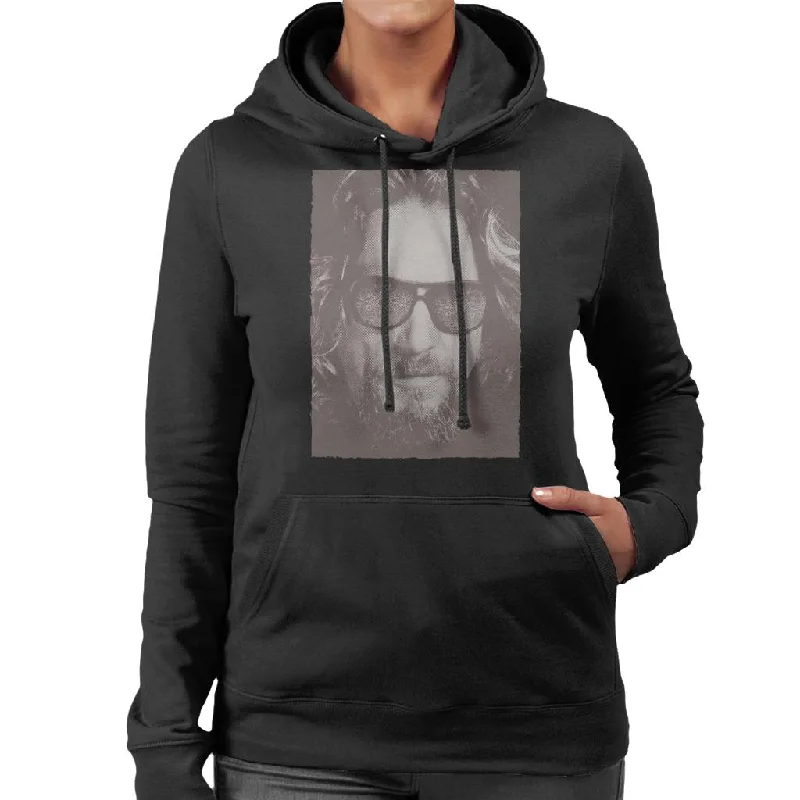 Final Sale casual hoodie for fallThe Big Lebowski The Dude Face Carpet Shades Nostalgia Women's Hooded Sweatshirt Final Sale casual hoodie for fallThe Big Lebowski The Dude Face Carpet Shades Nostalgia Women's Hooded Sweatshirt