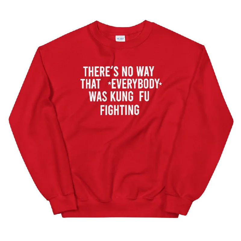 premium athletic sweatshirtKung Fu Fighting Unisex Sweatshirt