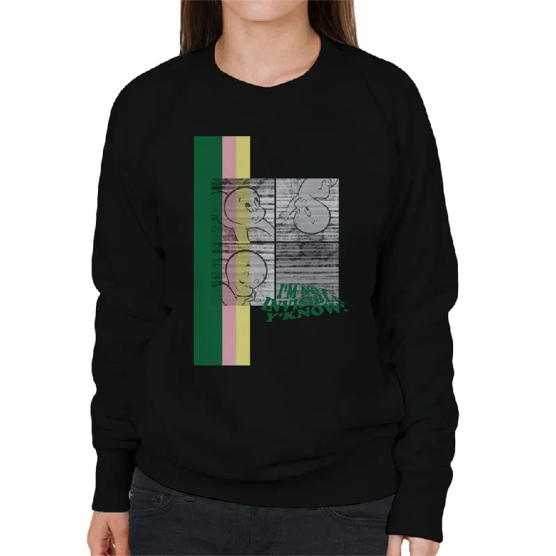 New Deals oversized gym sweatshirtCasper The Friendly Ghost I'm Not Invisible Y'Know Women's Sweatshirt