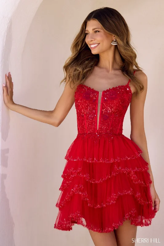 Limited Availability one-shoulder dressSherri Hill 56443
