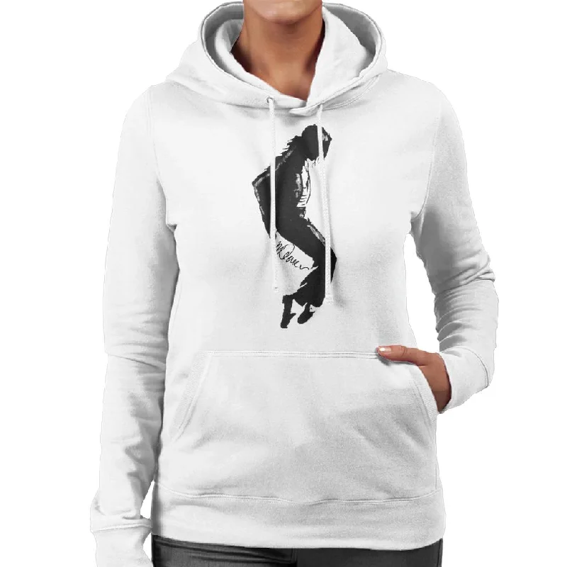 Limited Quantity relaxed fit sports hoodieSidney Maurer Original Portrait Of Michael Jackson Silhouette Women's Hooded Sweatshirt Limited Quantity relaxed fit sports hoodieSidney Maurer Original Portrait Of Michael Jackson Silhouette Women's Hooded Sweatshirt
