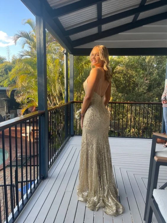Final Markdown off-the-shoulder dressChampagne Spaghetti Straps Mermaid Formal Long Prom Dress,DP793 Final Markdown off-the-shoulder dressChampagne Spaghetti Straps Mermaid Formal Long Prom Dress,DP793