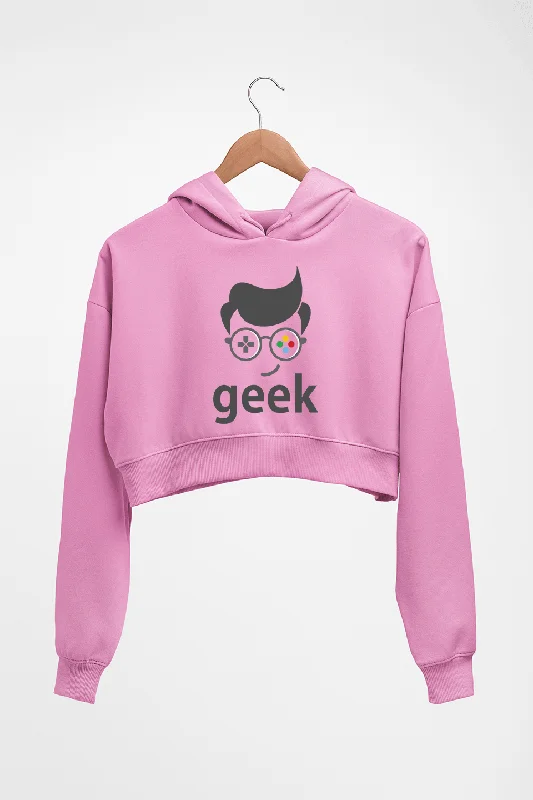 New Deals minimalist hooded sweatshirtGeek Crop HOODIE FOR WOMEN