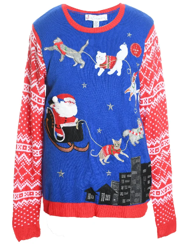 Limited Time Discount Santa Claus Christmas Jumper - M