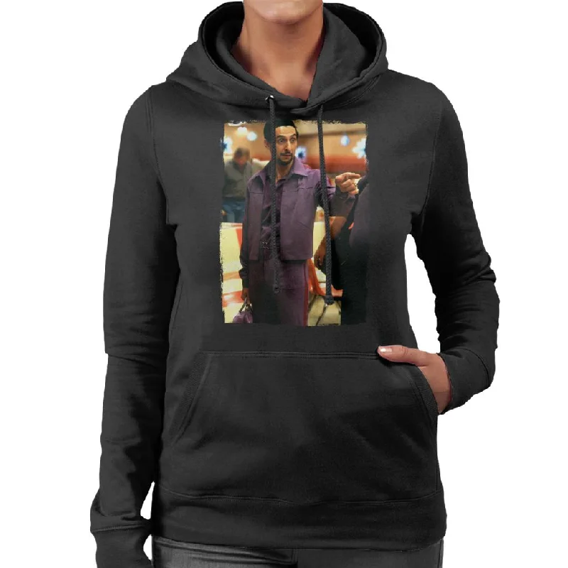 stylish pullover sweatshirtThe Big Lebowski Jesus In The Bowling Alley Women's Hooded Sweatshirt