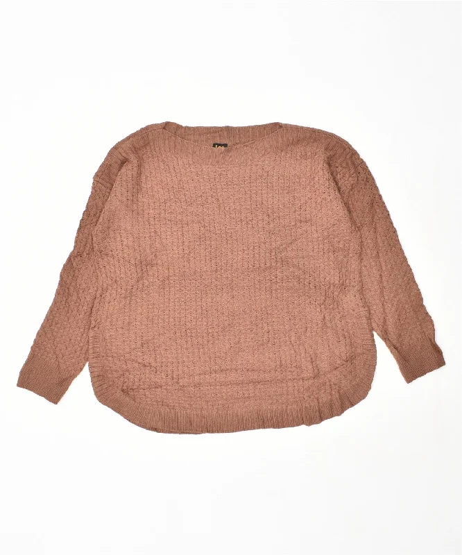 Sale Event soft sports hoodieLEE Womens Boat Neck Jumper Sweater UK 18 XL Brown Acrylic Sale Event soft sports hoodieLEE Womens Boat Neck Jumper Sweater UK 18 XL Brown Acrylic