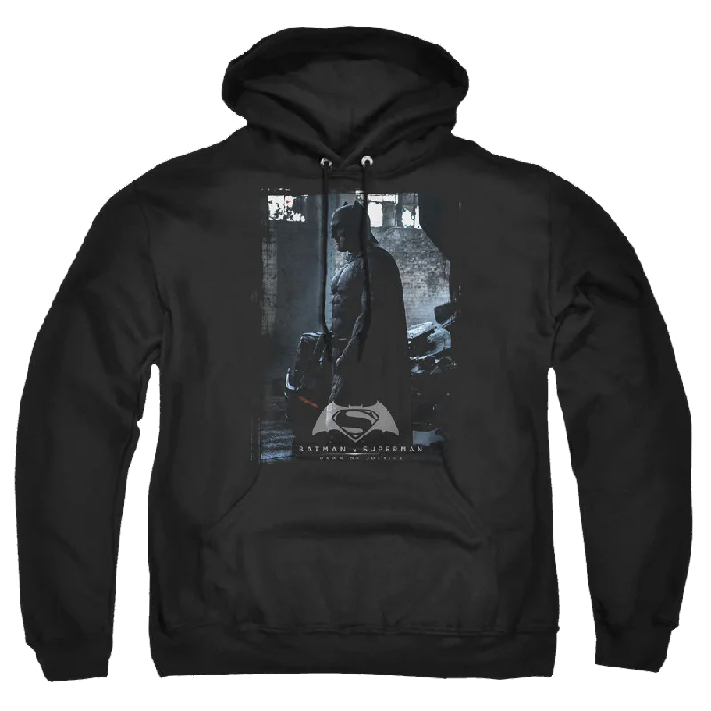 high-quality hoodieBatman v Superman Bat Poster - Pullover Hoodie