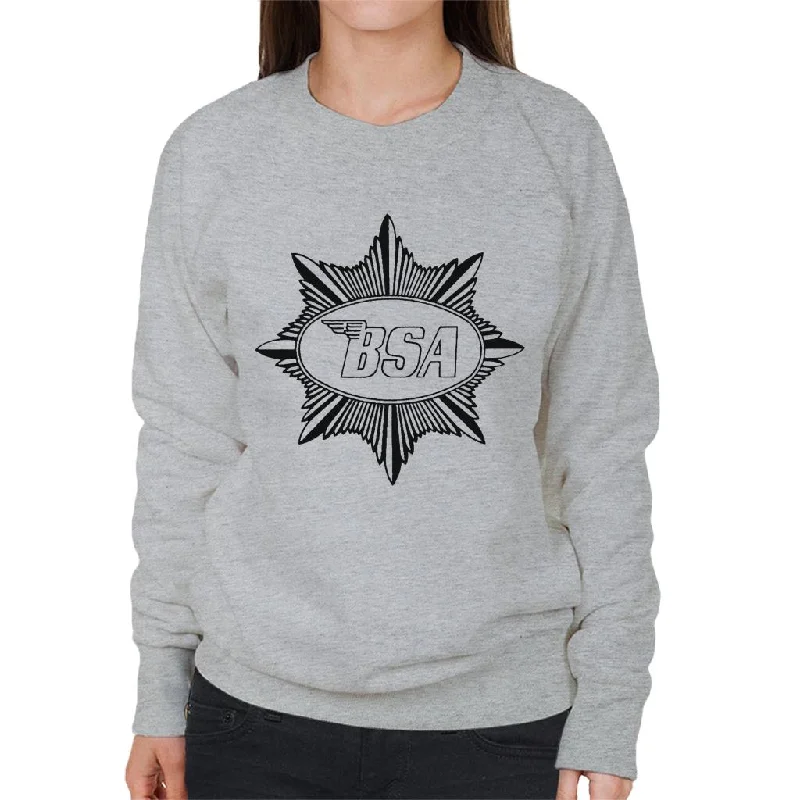 Midnight Madness comfy workout wear hoodieBSA Logo Badge Women's Sweatshirt