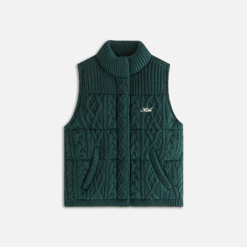 Massive Deals Kith Women Parker Cable Knit Vest - Stadium