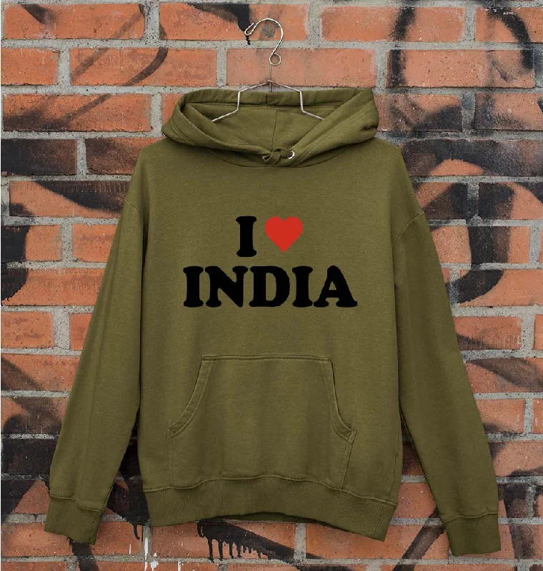 Early Bird Discount urban hoodieI Love India Unisex Hoodie for Men/Women