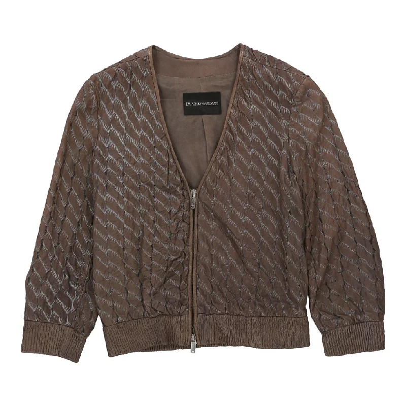 Crazy Deals Emporio Armani Jacket - Small Brown Nylon