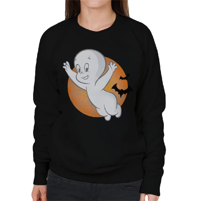 Special Offer chic active hoodieCasper The Friendly Ghost Moon Flying Women's Sweatshirt Special Offer chic active hoodieCasper The Friendly Ghost Moon Flying Women's Sweatshirt