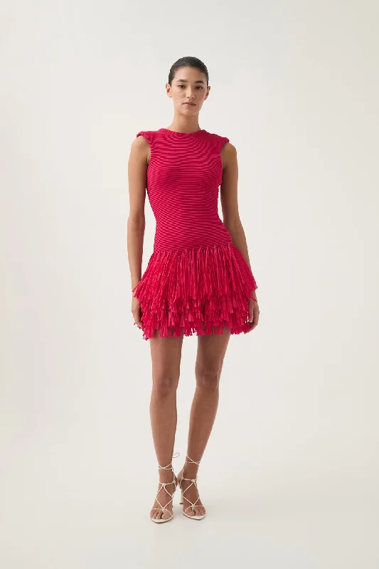 sophisticated dressRushes Raffia Knit Mini Dress