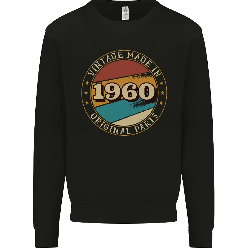 Blowout Deals trendy fitness sweatshirt64th Birthday Vintage Made In 1960 Mens Sweatshirt Jumper Blowout Deals trendy fitness sweatshirt64th Birthday Vintage Made In 1960 Mens Sweatshirt Jumper