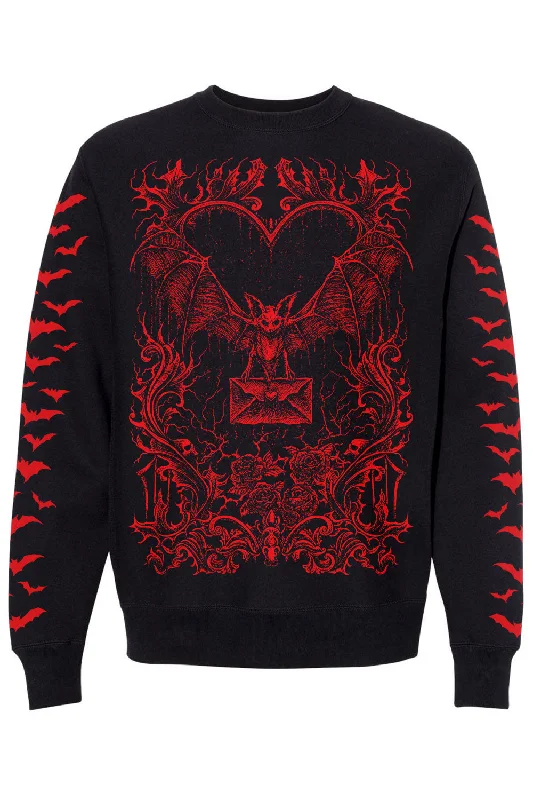 Exclusive Online Offer Bat Romance Sweatshirt [BLOOD RED]