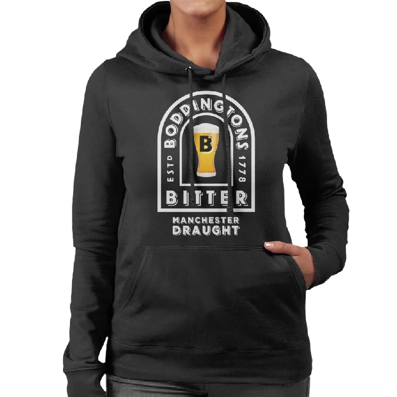 zippered hoodieBoddingtons Bitter Manchester Draught Women's Hooded Sweatshirt