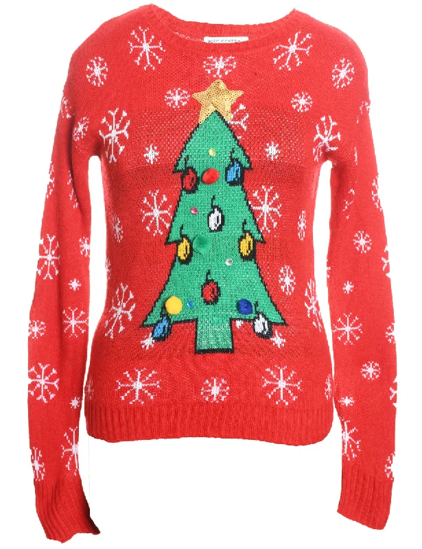 Red Christmas Jumper - S