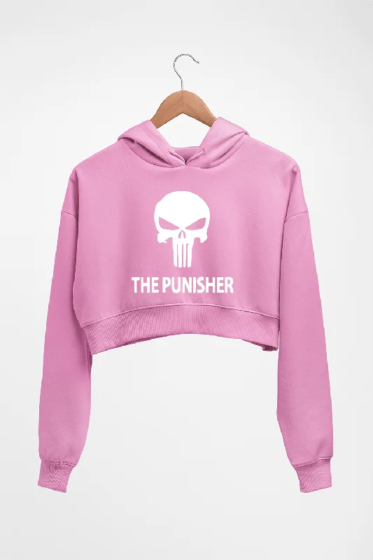 oversized hoodiePunisher Crop HOODIE FOR WOMEN