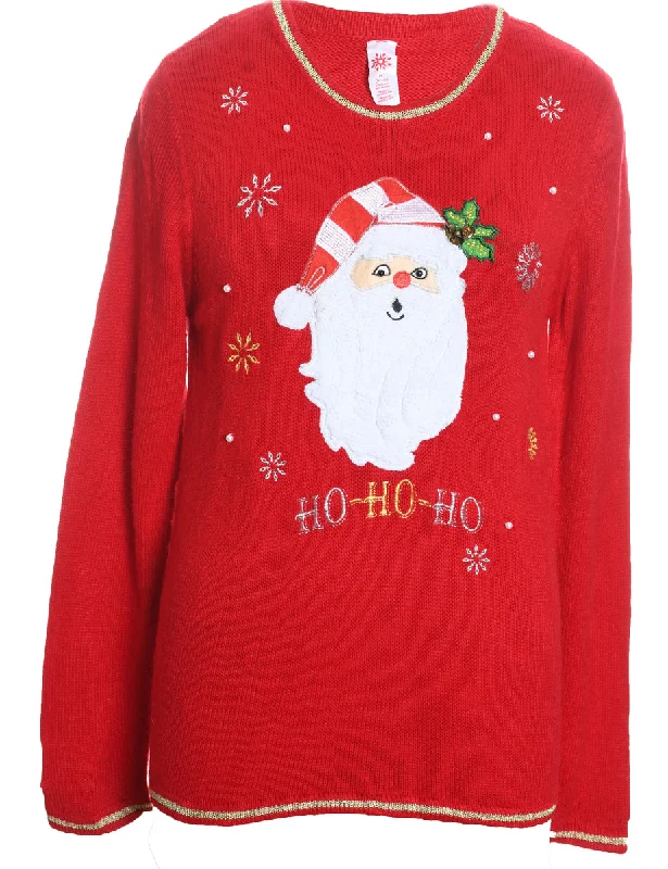 Santa Claus Christmas Jumper - M