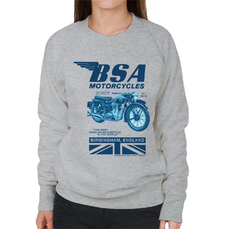 Shop and Save vibrant athletic hoodieBSA Motorcycles Birmingham England Women's Sweatshirt Shop and Save vibrant athletic hoodieBSA Motorcycles Birmingham England Women's Sweatshirt