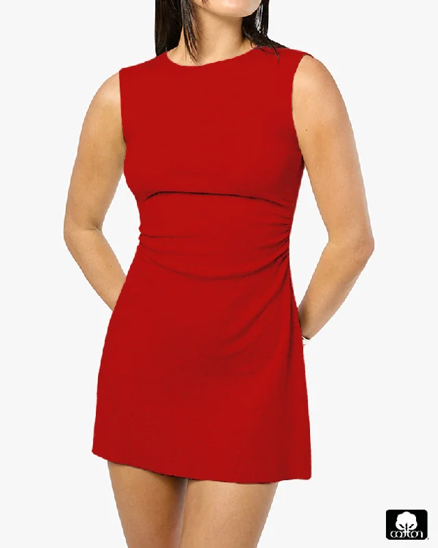 office dressRuched Muscle Tank Mini Dress