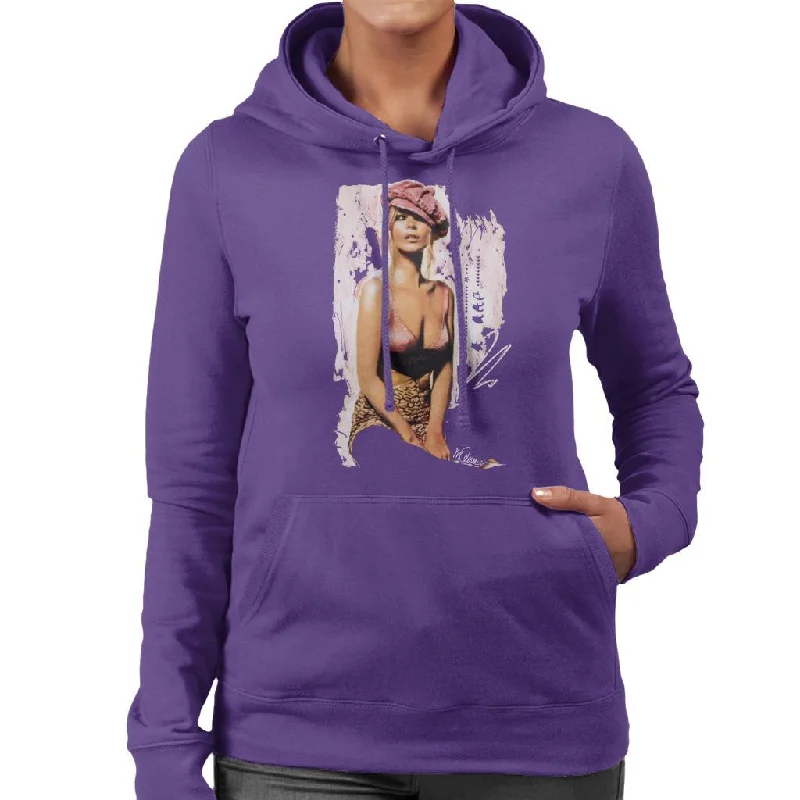 Must-Have Deals minimaSidney Maurer Original Portrait Of Kate Moss Pink Hat And Bra Women's Hooded Sweatshirt Must-Have Deals minimaSidney Maurer Original Portrait Of Kate Moss Pink Hat And Bra Women's Hooded Sweatshirt