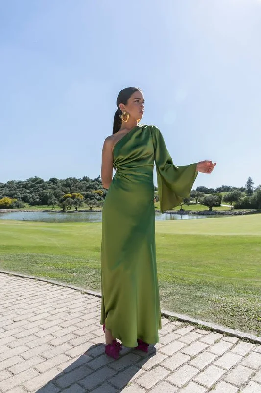 Limited Time Discount spaghetti strap dressGreen One Shoulder Long Prom Dress Formal Evening Dress,DP850 Limited Time Discount spaghetti strap dressGreen One Shoulder Long Prom Dress Formal Evening Dress,DP850