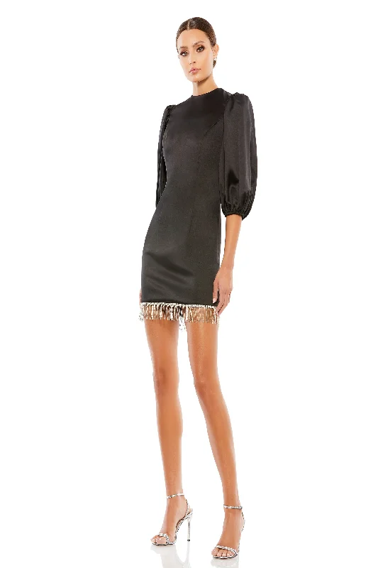 Hot Deal puff sleeve dressMac Duggal 26672