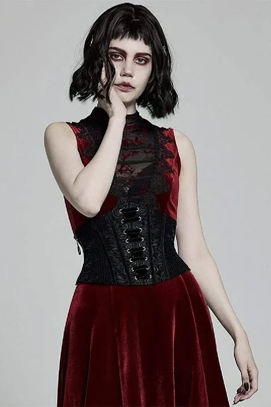 Ash Wednesday Velvet Corset [BLACK]