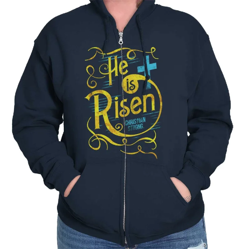 Best Bargains soft hoodieHe Is Risen Zip Hoodie