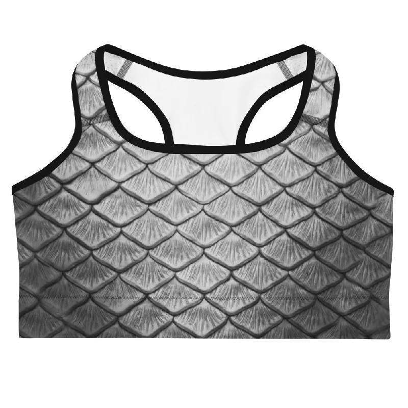 Price Cut Starcrossed Silver Sports Bra