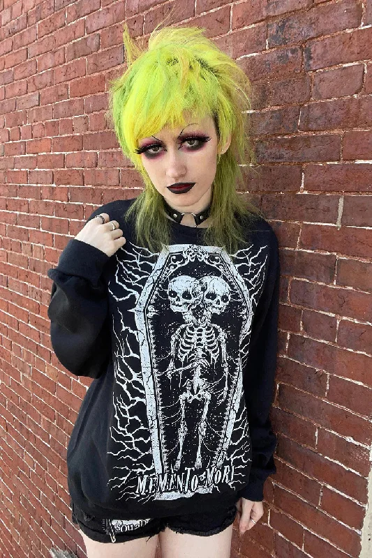 Epic Deals Memento Mori Conjoined Skeleton Twins Sweatshirt