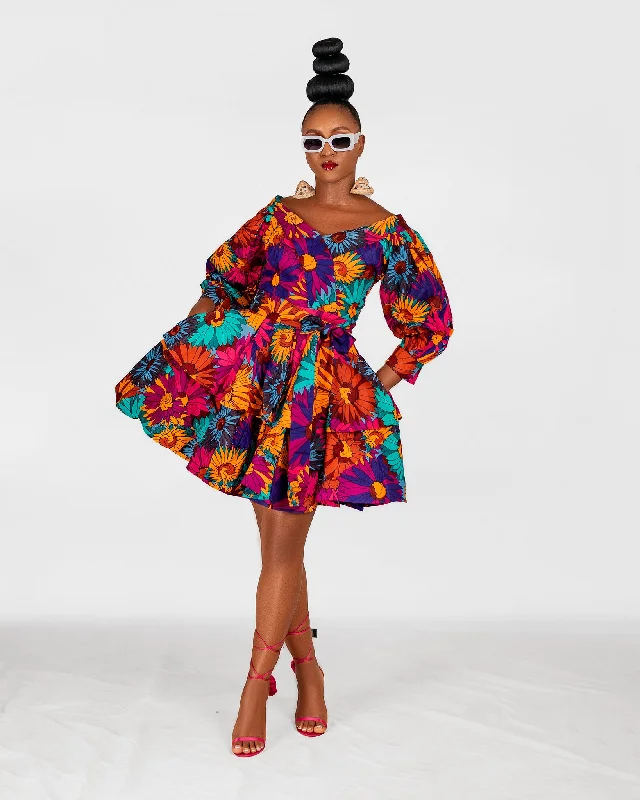 Massive Deals ruched dressPamela Ankara Mini Dress | Pink and Blue Multicoloured African Print Massive Deals ruched dressPamela Ankara Mini Dress | Pink and Blue Multicoloured African Print