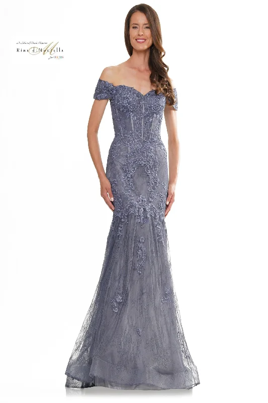 Clearance Event puff sleeve dressRina Di Montella RD2995