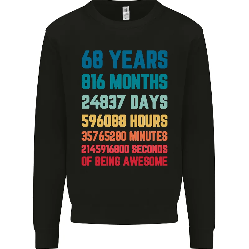 Midnight Madness slim fit workout hoodie68th Birthday Mens Sweatshirt - 68 Years Old Gift for Him Midnight Madness slim fit workout hoodie68th Birthday Mens Sweatshirt - 68 Years Old Gift for Him